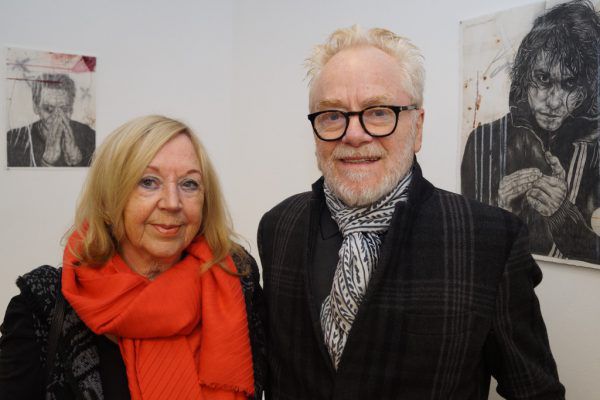 Grünen-Politikerin Roswitha Steger mit Tone Fink.