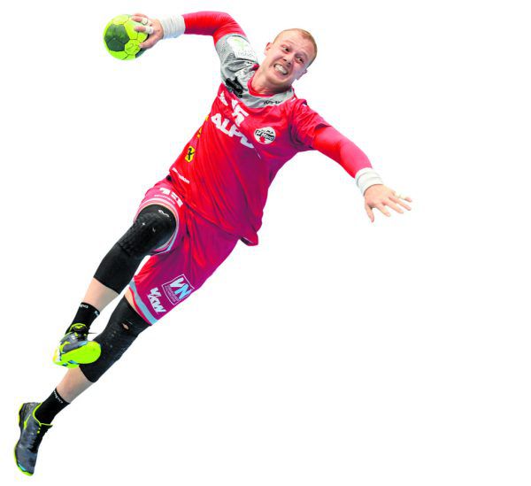 Hards Kreisläufer Nejc Zmavc. GEPA/Lerch