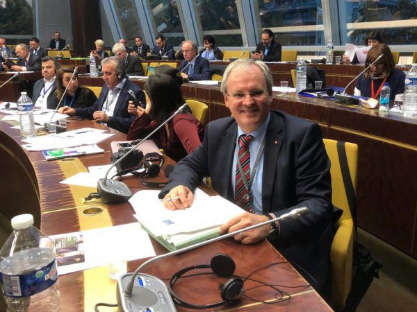 Landtagspräsident Harald Sonderegger. Landtag