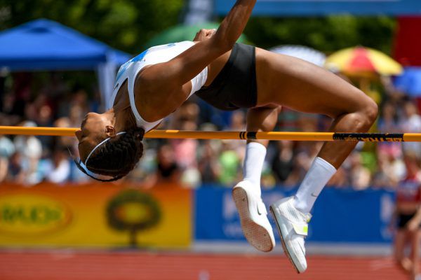 Das Highlight von Götzis war der 2,01-Meter-Sprung von Nafissatou Thiam.  Gepa/Lerch