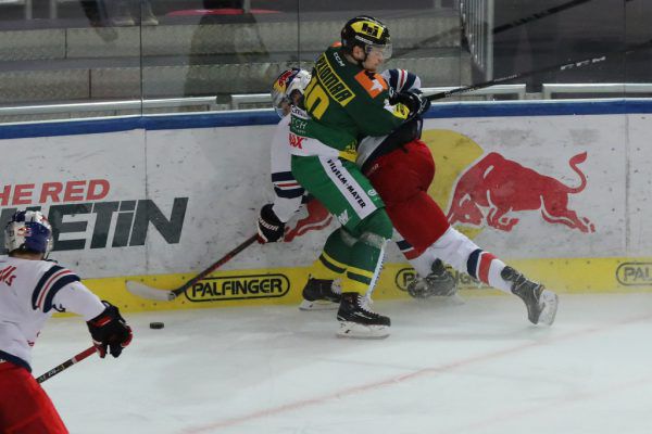 Nach dem Sieg im Hinspiel hält der EHC Lustenau alle Trümpfe in der Hand. EC Salzburg