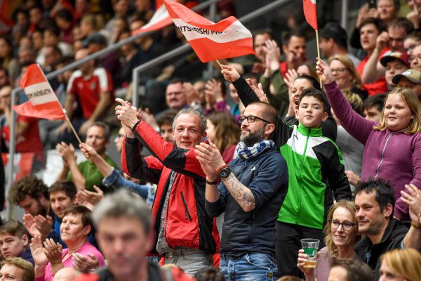 3600 Zuschauer sorgten für eine Länderspielatmosphäre. Gepa/Lerch