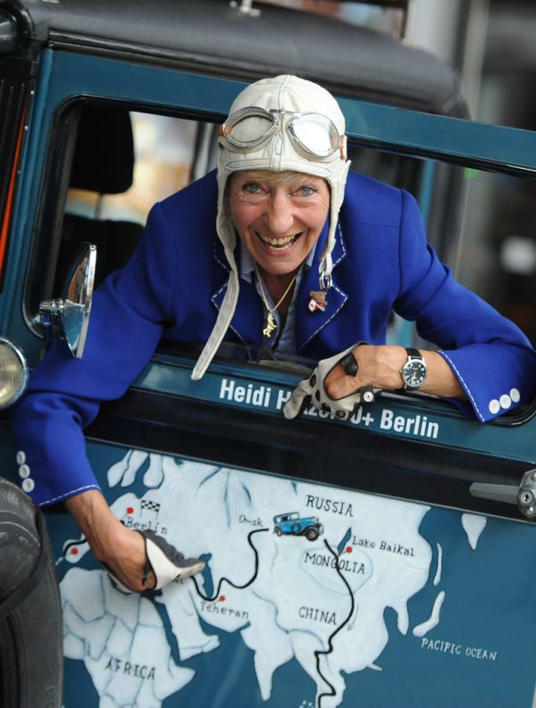 Heidi Hetzer war bis zuletzt noch auf Reisen.  Apa/ Britta Pedersen