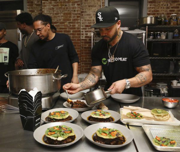 In einem Restaurant in New York lud Beyond Meat kürzlich zu einer Verkostung. AP (3)