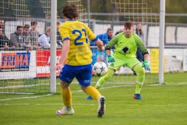 Jan Stefanon (l.) stellte die Admira-Defensive um Torhüter David Masnikosa (r.) vor einige unlösbare Aufgaben. Dietmar Stiplovsek