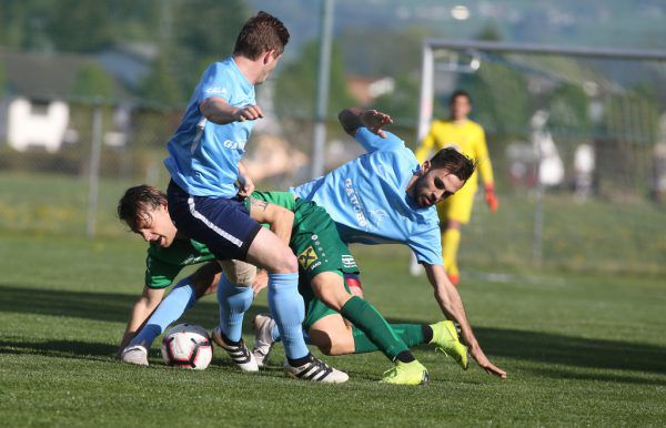 Spannender Cup-Fight lieferten sich die Vorarlbergligisten SC Fußach und Dornbirner SV. Hartinger