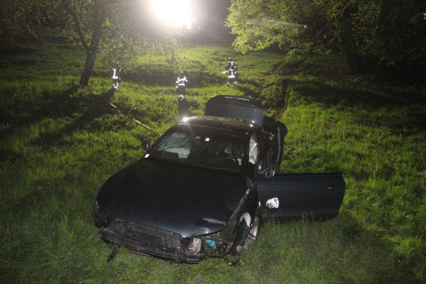 60 Meter ging es abwärts.  Polizei