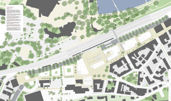Die Variante von Architekt Roland Gnaiger sieht eine Verlegung der L 202 vor.NEUE (3)