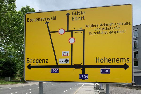 Die Anlagen für den Hochwasserschutz sind fast abgeschlossen. Nun werden die Straßen erneuert. Stadt Dornbirn