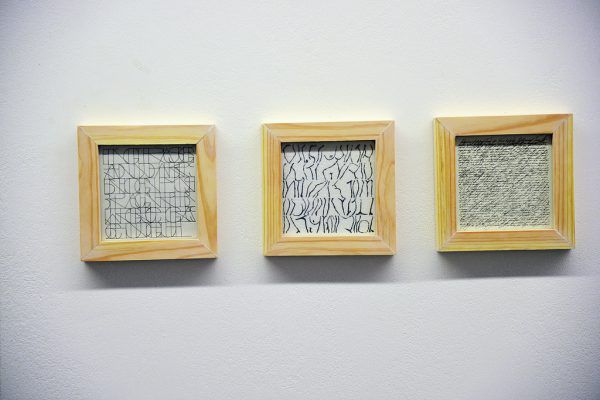 Diese drei Arbeiten von Johanna Samek sind derzeit neben vielen anderen in der Ausstellung „Circle“ in der Galerie.Z in Hard zu sehen. Wolfgang Ölz