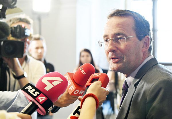 Gerhard Pürstl beim BVT-Ausschuss im Parlament. APA