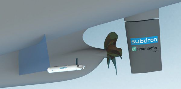 Im vorderen Teil der Drohne (gelb) befindet sich das Navigationssystem von „subdron“. Hartinger (3)