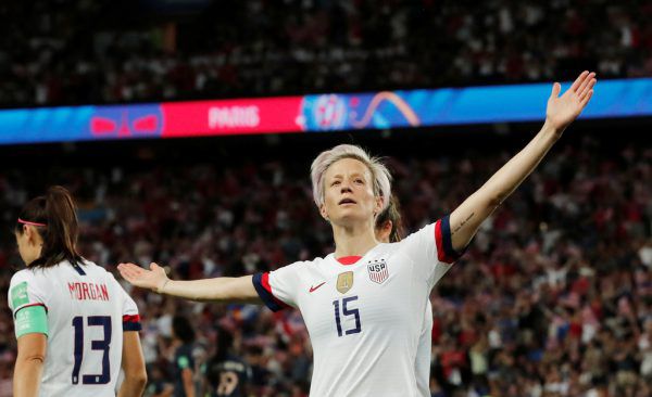 Megan Rapinoe war mit zwei Treffern Matchwinnerin. Reuters