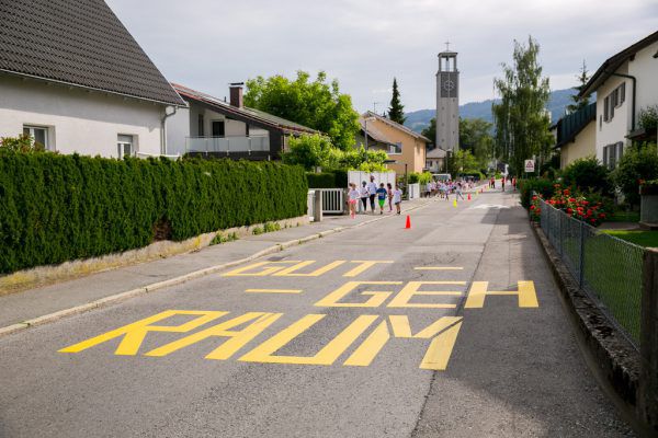 Nicht zu übersehen: Der Gut-Geh-Raum. Stadt Bregenz
