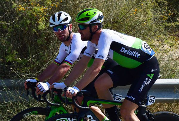 Sprinter Mark Cavendish (l.) muss auf seinen Anfahrer und Freund Bernhard Eisel (r.) verzichten. APA