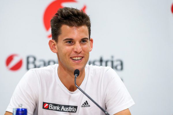Thiem ist wieder bestens gelaunt. Gepa