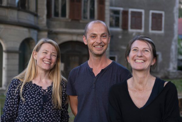 Frauke Kühn, Eugen Fulterer und Autorin Daniela Egger (v.l.).Daniel Ongaretto-Furxer
