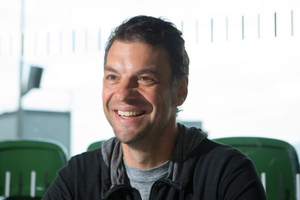 Gábor Bretz, gut gelaunt im Festspielhaus. Klaus Hartinger