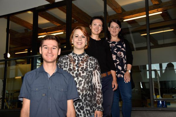Simon Nesensohn, Kathrin Groß, Nikola Kern und Bianca Redzepi. Marktgemeinde Rankweil