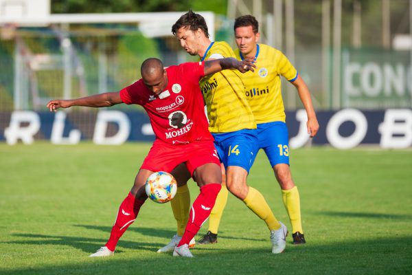 Ygor Carvalho (hier gegen Hohenems) schnürte erneut einen Doppelpack. Stiplovsek