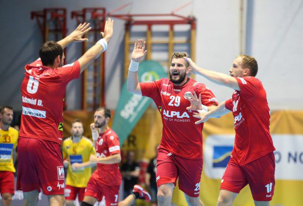Dominik Schmid, Lukas Schweighofer und Tine Poklar (v.l.) erzielten gemeinsam zehn Treffer. Gepa