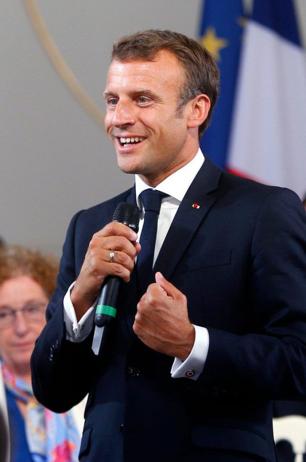 G7-Gastgeber Emmanuel Macron.  Apa/AFP