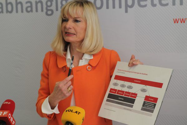 Im Februar hat Rechnungshofdirektorin Brigitte Eggler-Bargehr den Prüfbericht über das ifs vorgestellt. vol.at