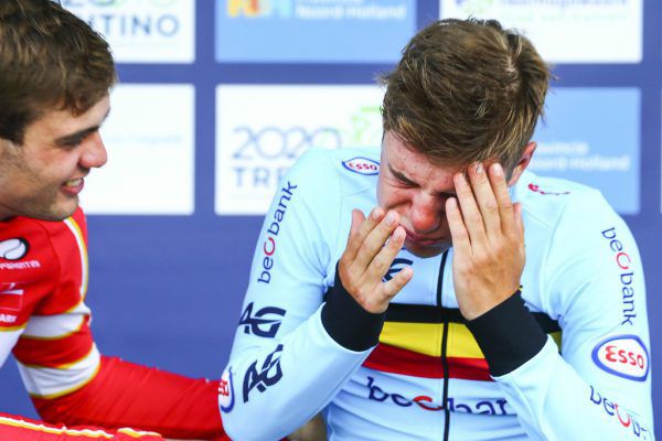 Tränen bei Sieger Evenepoel. APA