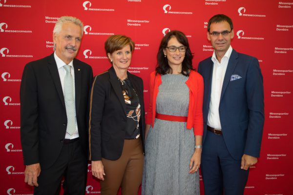 Otto-G. Mäser, Sabine Treimel und Landeshauptmann Markus Wallner mit Frau Sonja (v.l). Klaus Hartinger