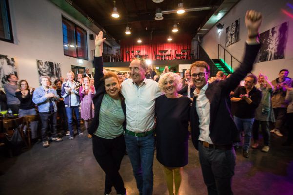 Die Grünen hatten bei ihrer Wahlparty allen Grund zur Freude. Sie fuhren ein historisches Ergebnis im Bundesländervergleich ein. Steurer
