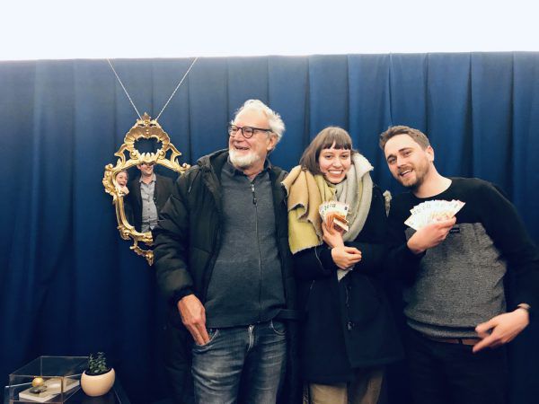 Angelo Roventa (l.) und die Gewinner. Solveig Furu Almo