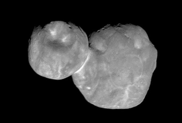 Der Himmelskörper „Arrokoth“ im Kuipergürtel. AP/NASA