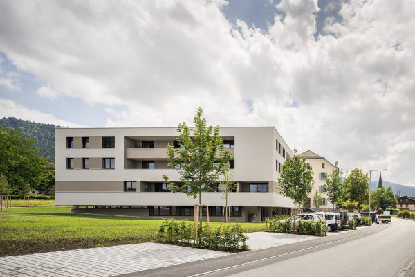 Eine von der Vogewosi umgesetzte Wohnanlage in Hörbranz. Vogewosi