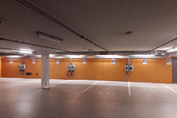 In der Stadtgarage können ­E-Autos nun „getankt“ werden. Stadt Dornbirn