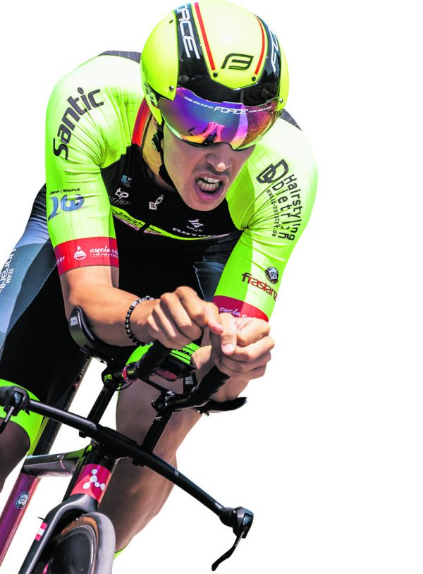 Jannik Steimle bei seinem Öster­reich-Rundfahrt- Etappensieg. Gepa