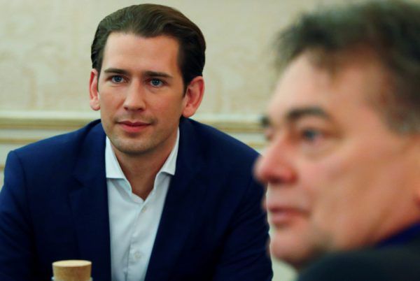 Sebastian Kurz und Werner Kogler bei den Sondierungsgesprächen diese Woche. Leonhard Foeger/REUTERS