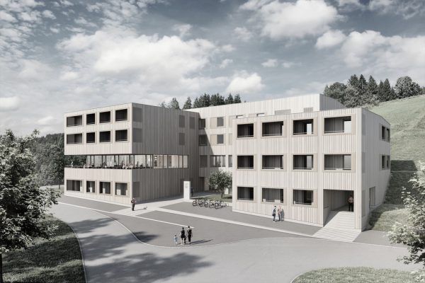 Das Hotel in Laterns soll vor Start der Wintersaison 2020/21 fertig werden. Jufa (2)