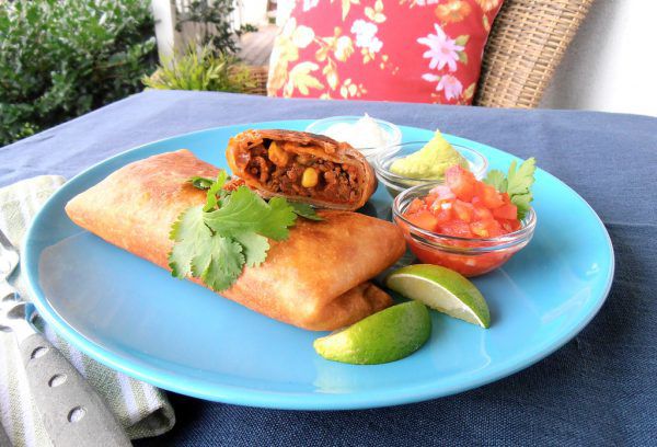 Der frittierte Burrito ist ein Gericht aus den südwestlichen USA. Hagen