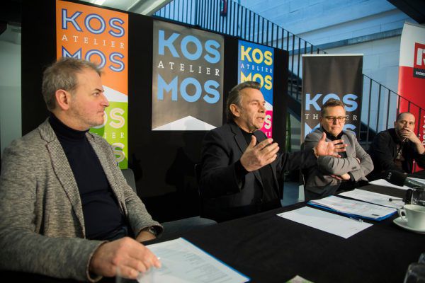 Im neuen „Kosmos Atelier“, v.l.n.r.: Bernhard Studlar, Hubert Dragaschnig, Augustin Jagg und Stephan Kasimir.Roland Paulitsch