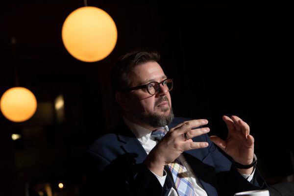Kai Maaz im Interview im Restaurant Innauer in Dornbirn.Klaus Hartinger