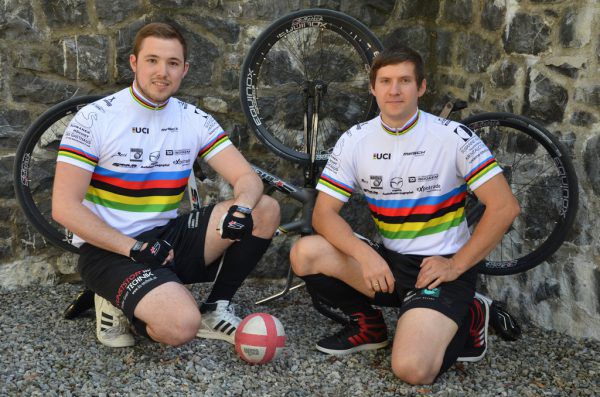 Patrick Schnetzer (l.) und Markus Bröll vor ihrem letzten gemeinsamen Auftritt. RC Höchst