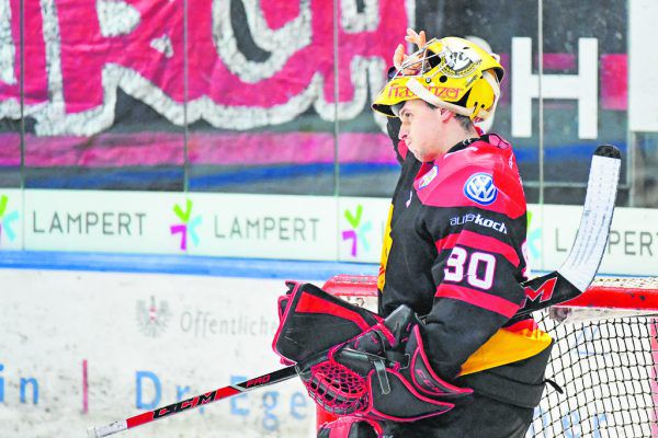 Auf VEU-Goalie Caffi wird es in den restlichen Quali-Spielen ankommen. Lerch