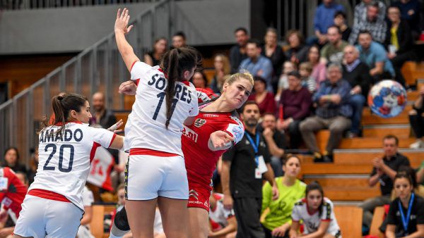 Beate Scheffknecht spielte bereits 2018 mit dem ÖHB-Team gegen Portugal in Bregenz.Gepa/Lerch