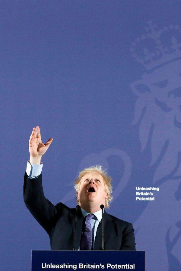 Boris Johnson bei seiner Rede in London.APA/AFP/AP