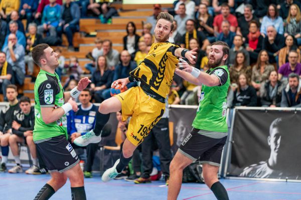 Drei Treffer von Nico Schnabl reichten nicht für Bregenz Handball. Stiplovsek