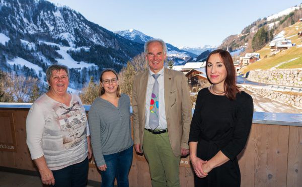 Marlies Bouzo, Monika Bischof, Josef Türtscher und Anna Weber (v.l.) sind tragende Figuren des Projekts Biosphärenpark. Dietmar  Stiplovsek