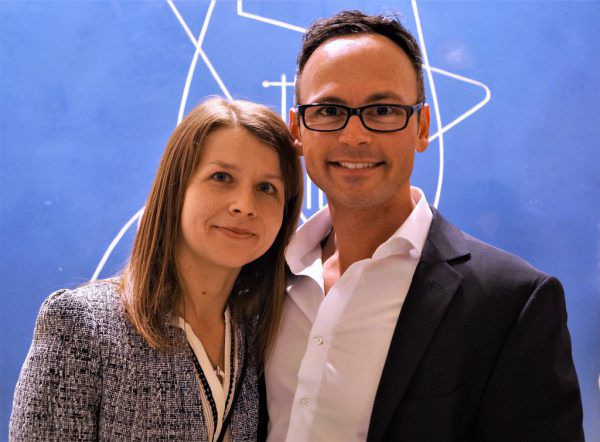 Antenne Morningshow-Moderator Martin Veith mit Nadine Haug.