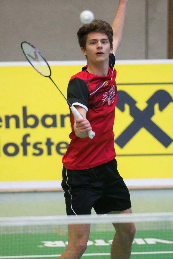 Kilian Meusburger (Wolfurt) gewann sein Einzel.  Steurer