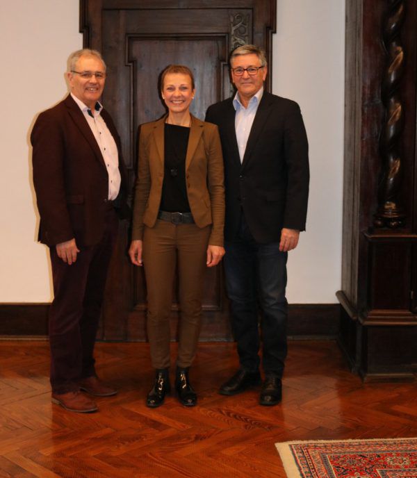 Mohi-Obmann Mayer, Neo-GF Insam-Gstach und Bürgermeister Matt (v.l.) Stadt feldkirch