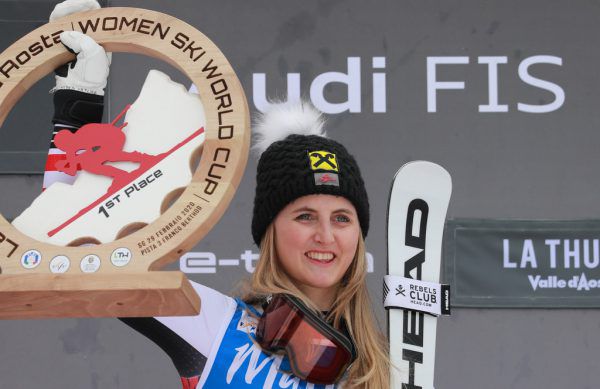 Nina Ortlieb sorge in La Thuile für das absolute Highlight aus Vorarlberger Sicht. GEpa